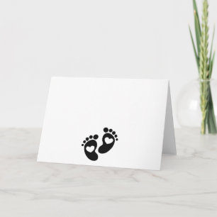 Cute Baby Footprint Zwangere mama om moederschap t Aankondiging