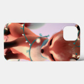 Cute Baby Fox avec Fairy Lights iPhone 13 Coque (Verso (horizontal))