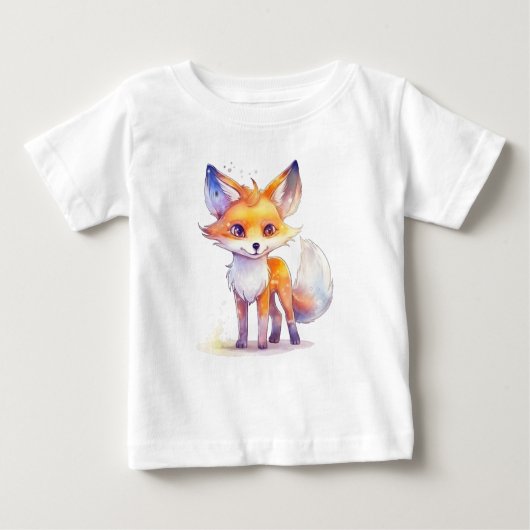 Cute Baby Fox Baby T-Shirt (Voorkant)