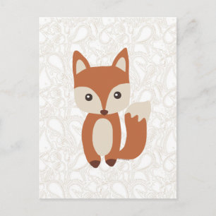 Cute Baby Fox Briefkaart