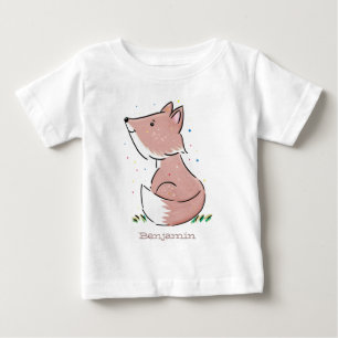 Cute baby fox cartoon illustratie