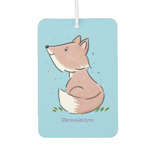 Cute baby fox cartoon illustratie luchtverfrisser