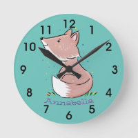 Cute baby fox cartoon illustratie