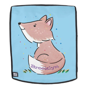 Cute baby fox cartoon illustratie rugtassen