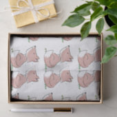 Cute baby fox cartoon illustratie tissuepapier (Geschenk)