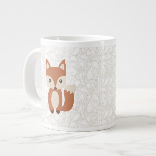 Cute Baby Fox Extra Grote Mok (Voorkant links)
