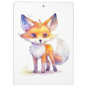 Cute Baby Fox-klembord Klembord (Achterkant)