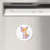 Cute Baby Fox Magnet Magneet (Insitu (Vaatwasser))
