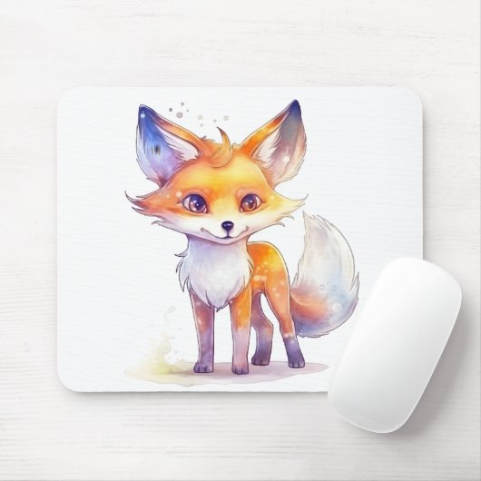 Cute Baby Fox Mousepad Muismat (Met muis)