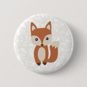 Cute Baby Fox Ronde Button 5,7 Cm
