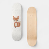 Cute Baby Fox Skateboard (Voorkant)