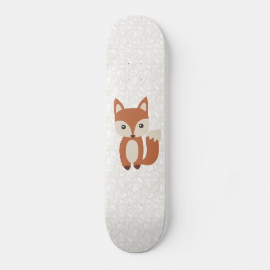 Cute Baby Fox Skateboard (Voorkant)