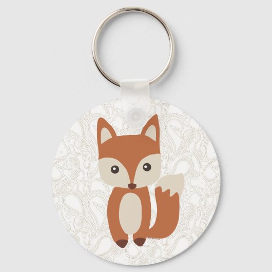 Cute Baby Fox Sleutelhanger (Voorkant)