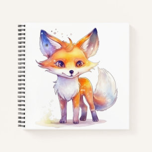 Cute Baby Fox Spiral Notitieboek