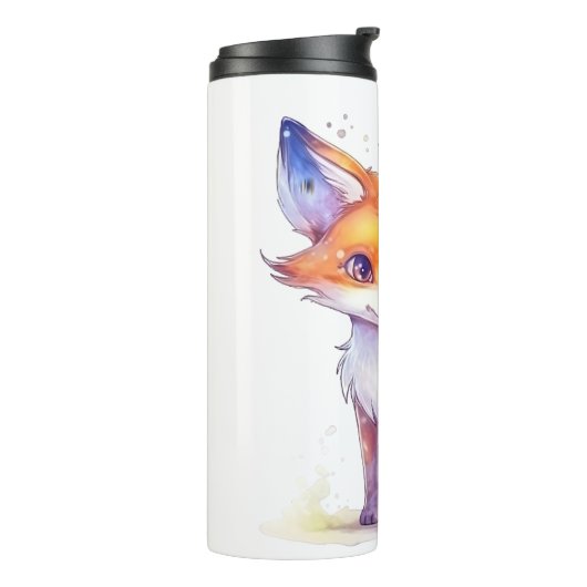 Cute Baby Fox Thermal Tumbler Thermosbeker (Gedraaid links)