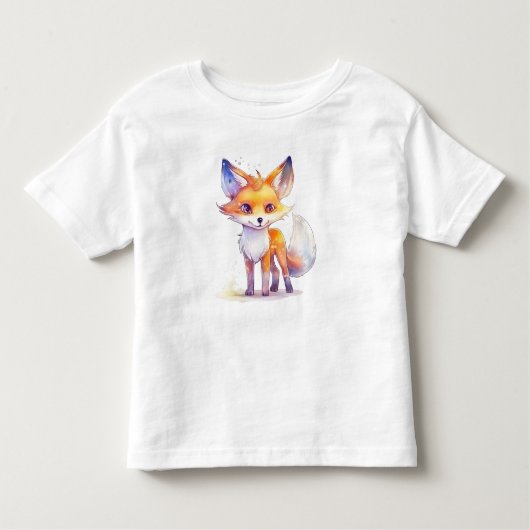 Cute Baby Fox Toddler T-Shirt (Voorkant)