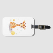 Cute Baby Giraffe Bagagelabel (Voorkant (horizontaal))