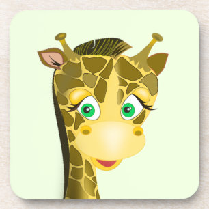Cute Baby Giraffe - Bier Onderzetter