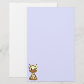 Cute baby giraffe cartoon kinderen briefpapier (Voorkant / Achterkant)