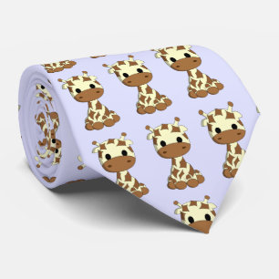 Cute baby giraffe cartoon stropdas