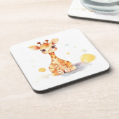 Cute Baby Giraffe Hard Plastic Onderzetter (Linkerzijde)