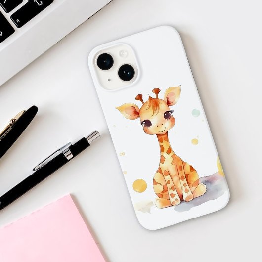 Cute Baby Giraffe iPhone 14 Coque