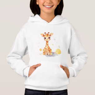 Cute Baby Giraffe Kind Pull-over Hoodie