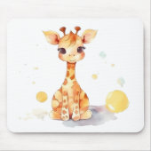 Cute Baby Giraffe Mousepad Muismat (Voorkant)