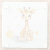 Cute Baby Giraffe Onderzetter (Achterkant)
