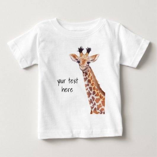 Cute Baby Giraffe Personalized (Voorkant)