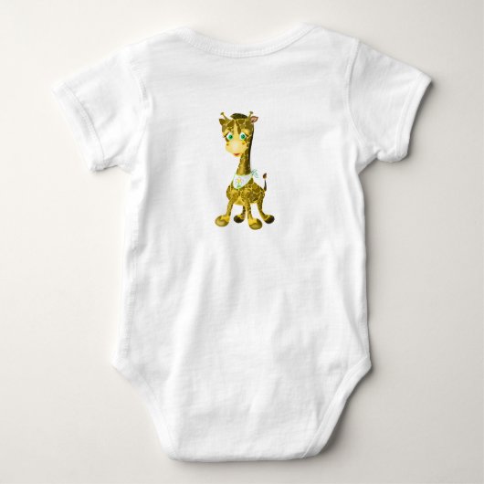 Cute Baby Giraffe Romper (Achterkant)