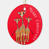 Cute Baby Giraffe, safari animals Ceramic Ornament (Links)