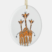 Cute Baby Giraffe, safari animals Ceramic Ornament (Rechts)