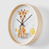 Cute Baby Giraffe Wall Clock (Hoek)