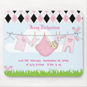 Cute Baby Girl Clothes Line Muismat