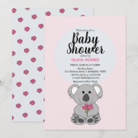 Cute Baby Girl Koala Beer Cartoon Naam Baby shower