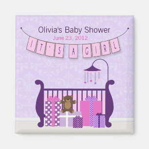 Cute Baby Girl Nursery Magnet Magneet