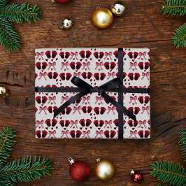 Cute Baby Girl Slippers Wrapping Paper Cadeaupapier