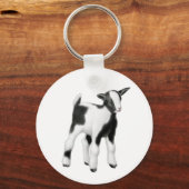 Cute Baby Goat Sleutelhanger (Voorkant)