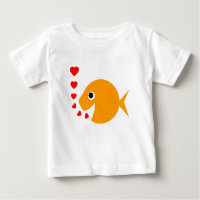 Cute Baby Goldfish Bblazen Kisses als bubels