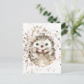 Cute Baby Hedgebog Briefkaart (Staand voorkant)