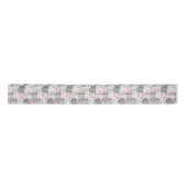 Cute Baby Hippo Ribbon Lint (Voorkant)