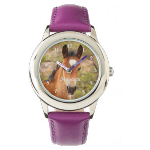 Cute Baby Horse Girls Horloge