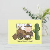 Cute Baby Horse Pony Western Bedankt (Staand voorkant)