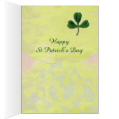 CUTE BABY HUGGING RABBIT Irish St. Patrick's Day (Intérieur (Droit))