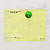 CUTE BABY HUGGING RABBIT Irish St. Patrick's Day Briefkaart (Achterkant)
