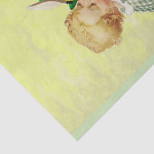 CUTE BABY HUGGING RABBIT Irish St. Patrick's Day Tissuepapier (Detail)