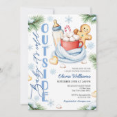 Cute Baby Its Cold Outside Baby Shower Invitation (Devant)