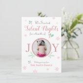 Cute baby Kerstmis Feestdagenkaart (Staand voorkant)