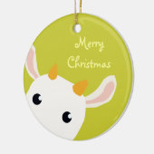 Cute Baby Kind kerstversiering Keramisch Ornament (Links)